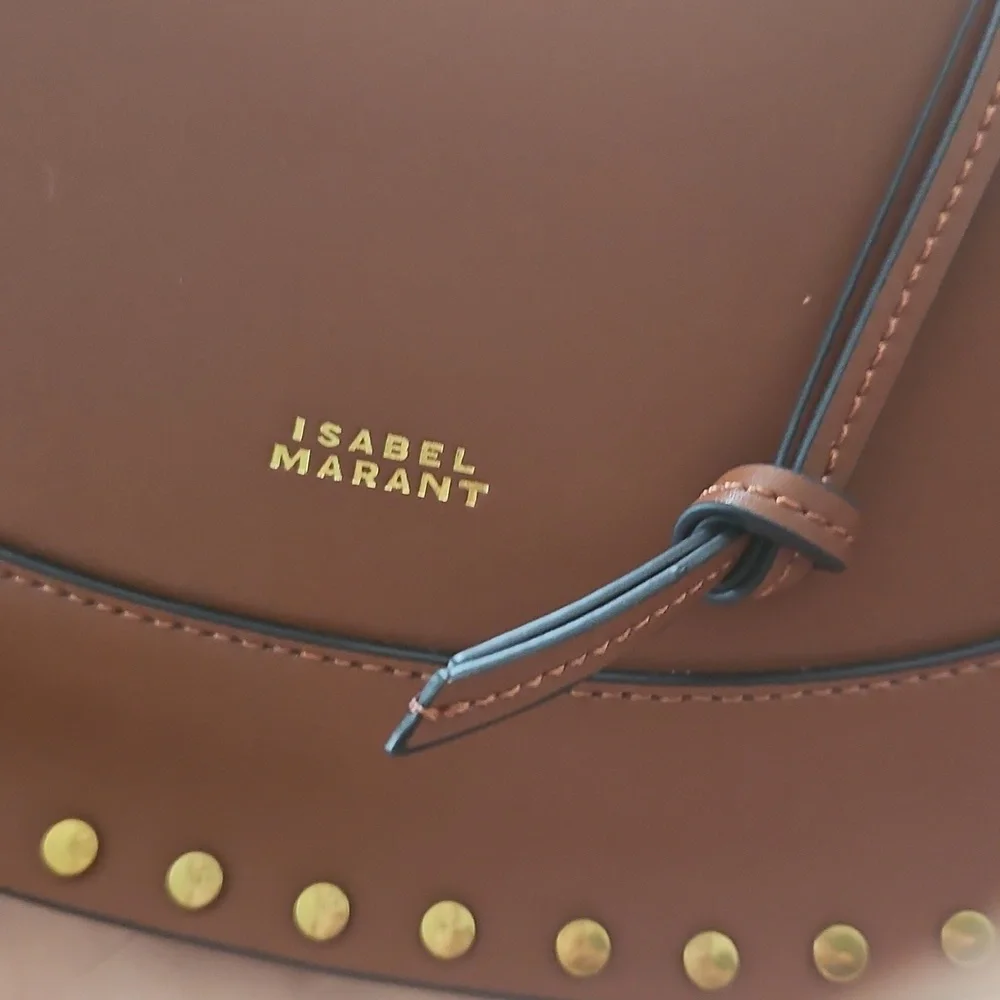 Nwt Isabel Marant Oskan Moon Brown Bag - Picture 3 of 10